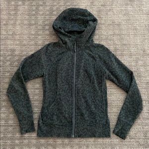 Only worn once Lululemon Scuba Hoddie Jacket Camo